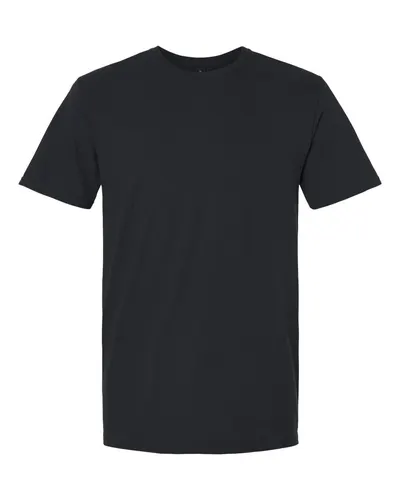 Gildan 64PLSMA Unisex Softstyle® Plasma Print T-Shirt in Black — blank t-shirt, front view
