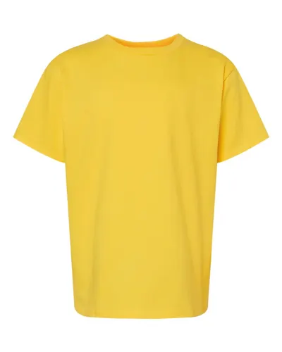 Gildan 65000B Youth Softstyle® Midweight T-Shirt in Daisy — blank t-shirt, front view