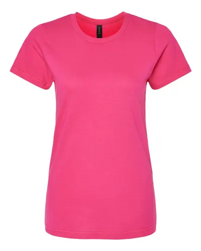 Gildan 65000L Women's Softstyle® Midweight T-Shirt in Heliconia — blank t-shirt, front view