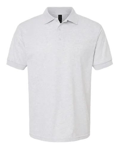 Gildan 8800 Unisex DryBlend® Jersey Polo in Ash — blank polo, front view