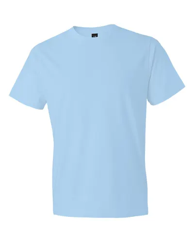 Gildan 980 Unisex Softstyle® Lightweight T-Shirt in Baby Blue — blank t-shirt, front view