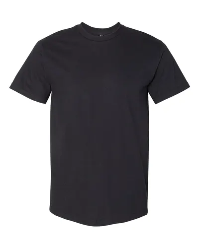 Gildan H000 Unisex Hammer™ T-Shirt in Black — blank t-shirt, front view