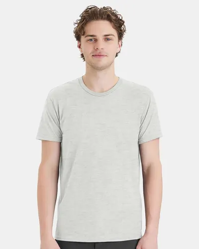 Hanes 498PT Unisex Perfect-T DTG T-Shirt in Ash — blank t-shirt, front view