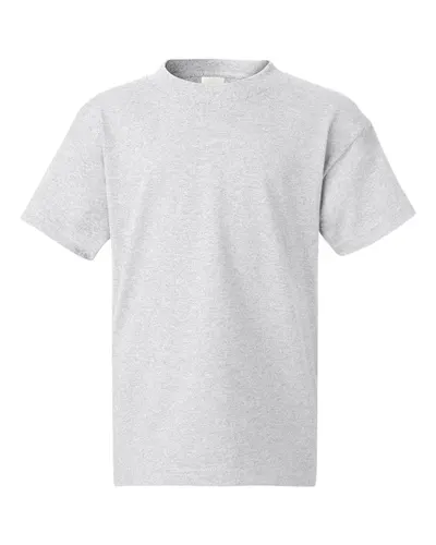 Hanes 5450 Youth Authentic T-Shirt in Ash — blank t-shirt, front view