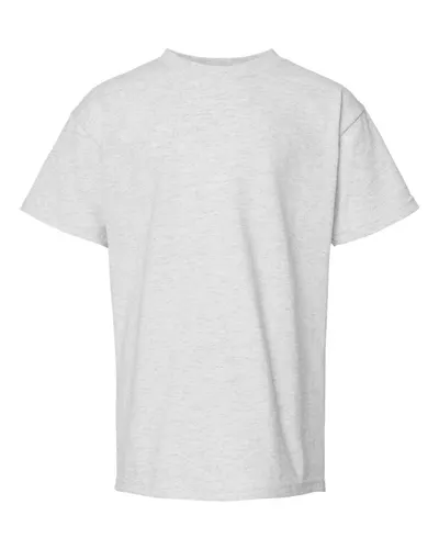 Hanes 5480 Youth Essential-T T-Shirt in Ash — blank t-shirt, front view