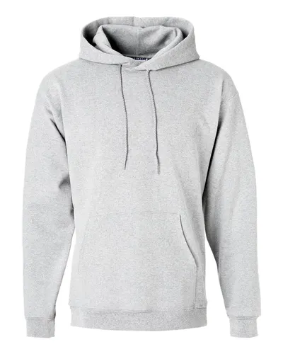 Hanes F170 Unisex Ultimate Cotton® Hooded Sweatshirt in Ash — blank hooded sweatshirt, front view
