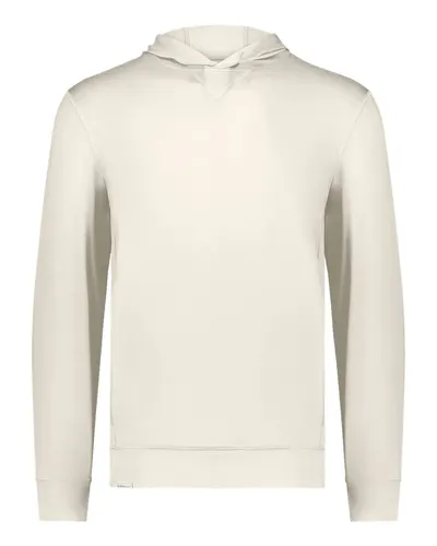 Holloway 222698 Youth Eco Revive™ Ventura Soft Knit Hooded Sweatshirt in Birch — blank hooded sweatshirt, front view
