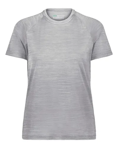 Holloway 222754 Women's Eco Revive™ All-Pro T-Shirt in Athletic Grey Heather — blank t-shirt, front view