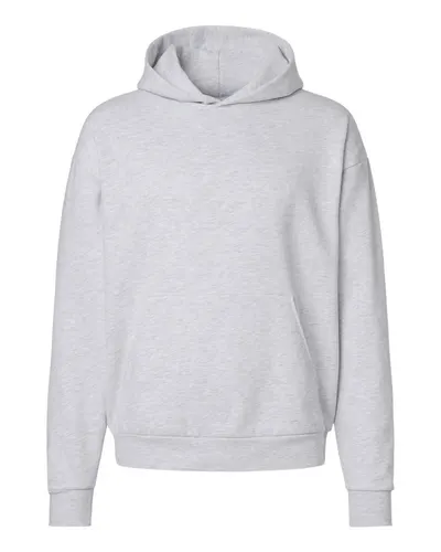 Independent Trading Co. IND280SL Unisex Avenue Midweight Hooded Sweatshirt in Ash Heather — blank hooded sweatshirt, front view