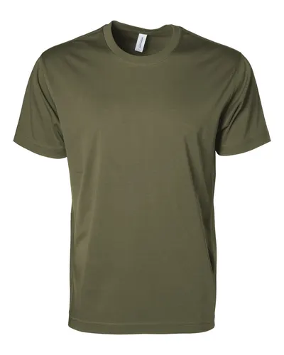 Independent Trading Co. IND50TEE Unisex Lux Heavyweight T-Shirt in Army — blank t-shirt, front view