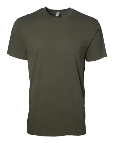 Independent Trading Co. PRM180PT Unisex Premium T-Shirt in Army — blank t-shirt, front view