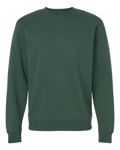 Independent Trading Co. SS3000 Unisex Midweight Crewneck Sweatshirt in Alpine Green — blank crewneck sweatshirt, front view