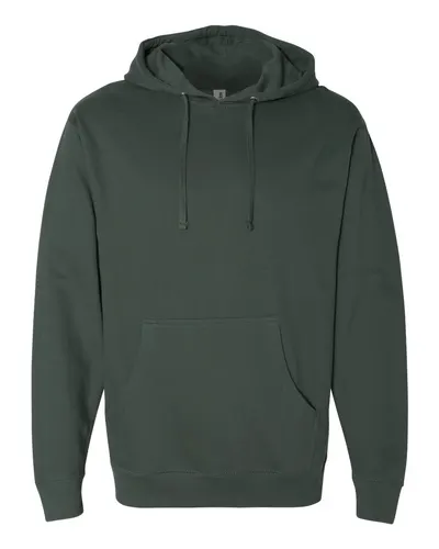 Independent Trading Co. SS4500 Unisex Midweight Hooded Sweatshirt in Alpine Green — blank hooded sweatshirt, front view