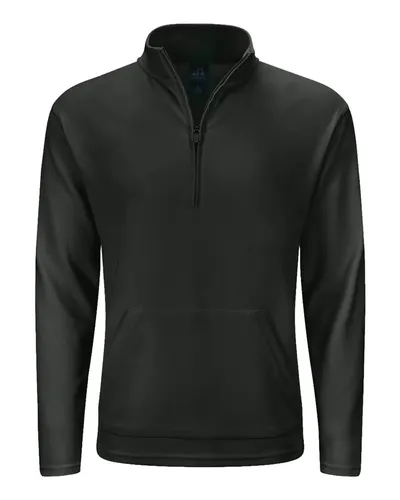 J. America 8771 Unisex Maverick Quarter-Zip Pullover in Anthracite — blank garment, front view