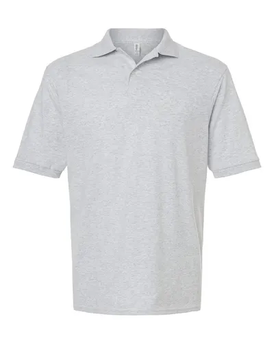 JERZEES 437R Men's Dri-Power® Polo in Ash — blank polo, front view