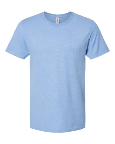 JERZEES 560MR Premium Blend Ring-Spun T-Shirt in Carolina Heather — blank t-shirt, front view