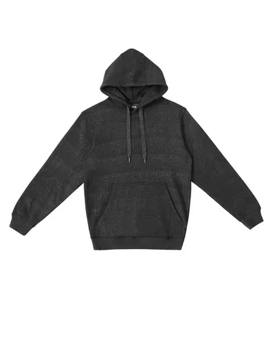 Lane Seven LS11001 Unisex Nantucket Hoodie Sweatshirt in Black — blank hooded sweatshirt, front view