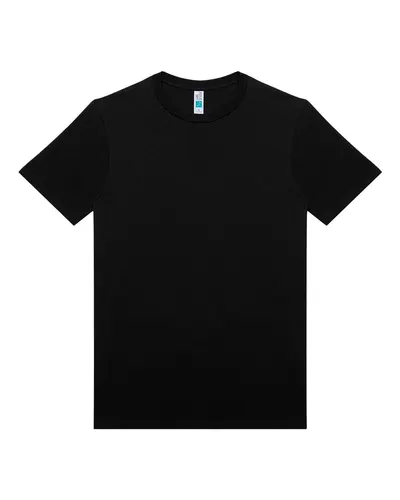 Lane Seven LS24005 Unisex Element Tee in Black — blank t-shirt, front view