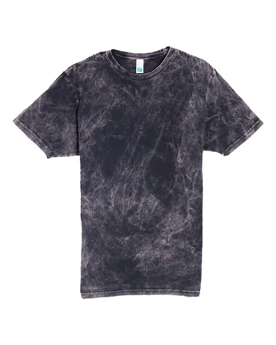 Lane Seven LST002 Unisex Vintage Tee in Cloud Black — blank t-shirt, front view