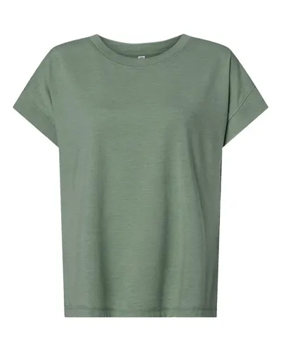 LAT 3502 Women's Vintage Wash Tee in Washed Basil — blank t-shirt, front view