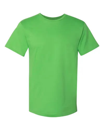LAT 6901 Unisex Fine Jersey Tee in Apple — blank t-shirt, front view