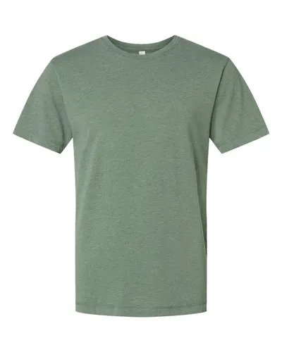 LAT 6902 Unisex Vintage Wash Tee in Washed Basil — blank t-shirt, front view