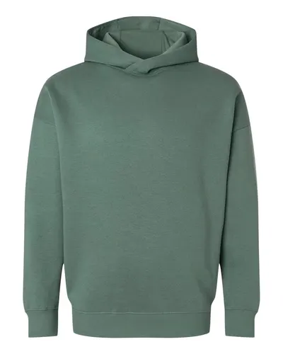 LAT 6956 Unisex Heavyweight Hoodie Sweatshirt in Basil — blank hooded sweatshirt, front view