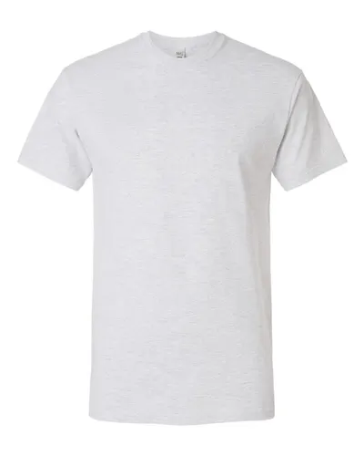 M&O 4800 Men's Gold Soft Touch T-Shirt in Ash — blank t-shirt, front view