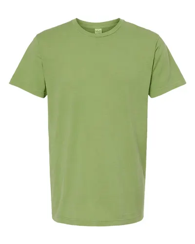 M&O 6500M Unisex Vintage Garment-Dyed T-Shirt in Aloe — blank t-shirt, front view