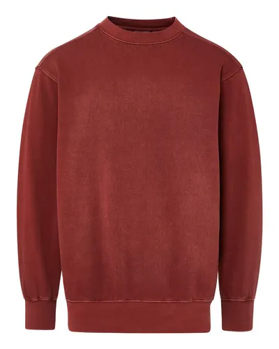 MV Sport 23142 Men's Coastal Color™ Crewneck Sweatshirt in Adobe Brick — blank crewneck sweatshirt, front view