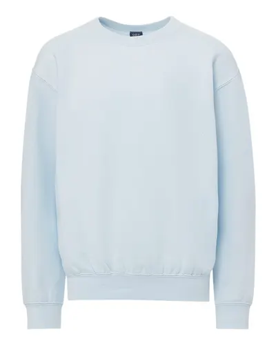 MV Sport 23154Y Youth Buddy Crewneck Sweatshirt in Arctic Blue — blank crewneck sweatshirt, front view