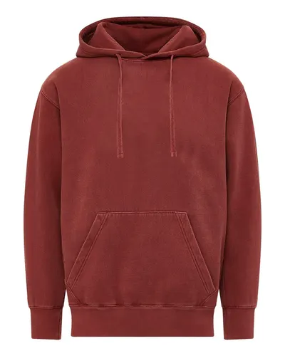 MV Sport 25100 Men's Coastal Color™ Hooded Sweatshirt in Adobe Brick — blank hooded sweatshirt, front view