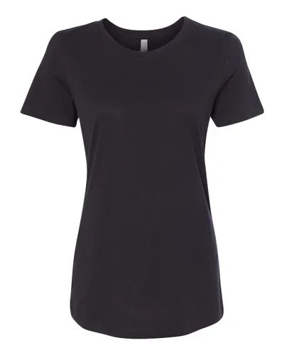 Next Level 1510 Women's Ideal T-Shirt in Black — blank t-shirt, front view