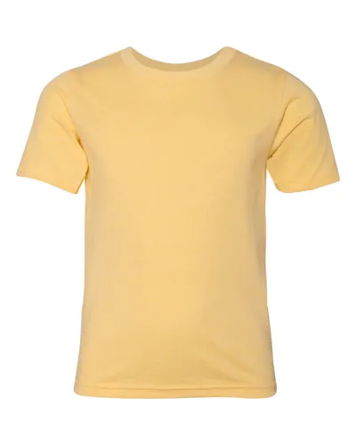 Next Level 3312 Youth CVC T-Shirt in Banana Cream — blank t-shirt, front view