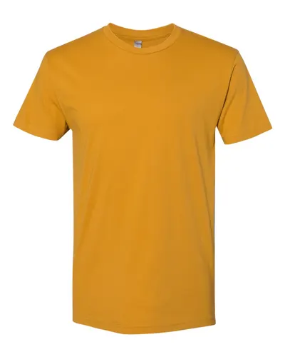 Next Level 3600 Unisex Cotton T-Shirt in Antique Gold — blank t-shirt, front view