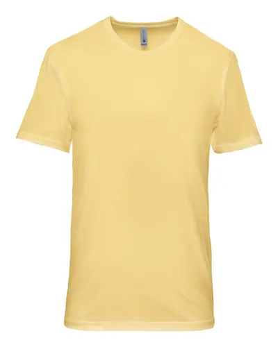 Next Level 3600SW Unisex Soft Wash T-Shirt in Washed Banana Cream — blank t-shirt, front view