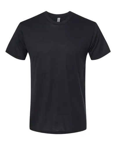 Next Level 6010 Unisex Triblend T-Shirt in Black — blank t-shirt, front view