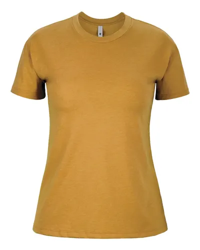 Next Level 6600 Women's CVC Relaxed T-Shirt in Antique Gold — blank t-shirt, front view