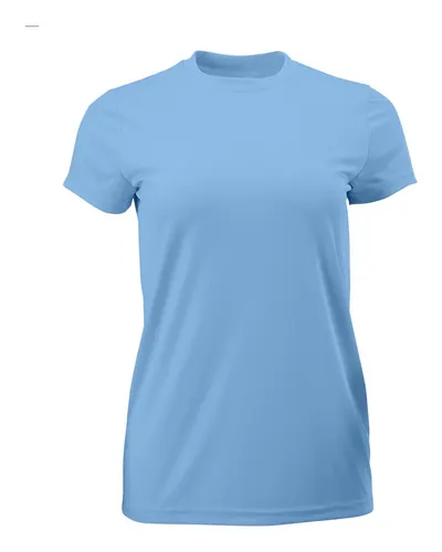 Paragon 204 Women's Islander Performance T-Shirt in Bimini Blue — blank t-shirt, front view