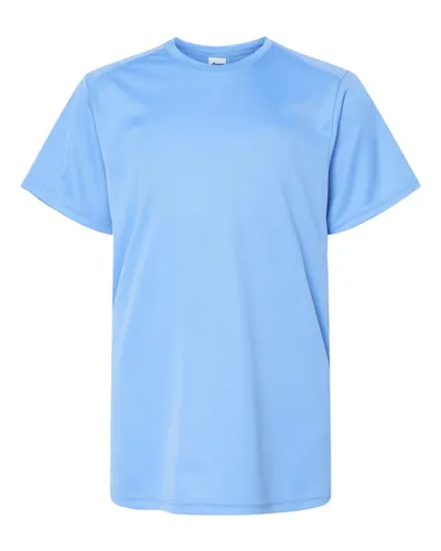 Paragon 208Y Youth Islander Performance T-Shirt in Bimini Blue — blank t-shirt, front view