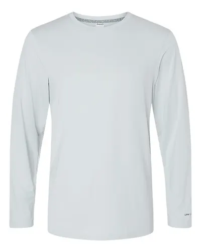 Paragon 222 Unisex Aruba Extreme Performance Long Sleeve T-Shirt in Aluminum — blank long sleeve tee, front view