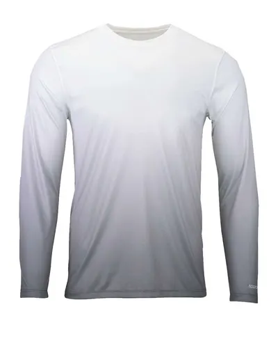 Paragon 233 Men's Maui Performance Long Sleeve T-Shirt in Aluminum — blank long sleeve tee, front view