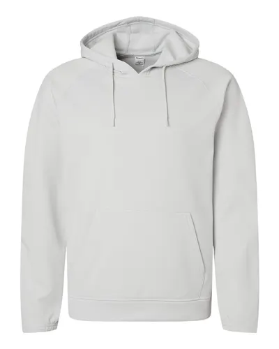 Paragon 305 Unisex Vail Performance Fleece Hooded Sweatshirt in Aluminum — blank hooded sweatshirt, front view