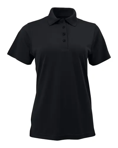 Paragon 4002 Women's Guardian Snag Proof Polo in Black — blank polo, front view