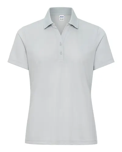 Paragon 554 Women's Marco Performance Polo in Aluminum — blank polo, front view