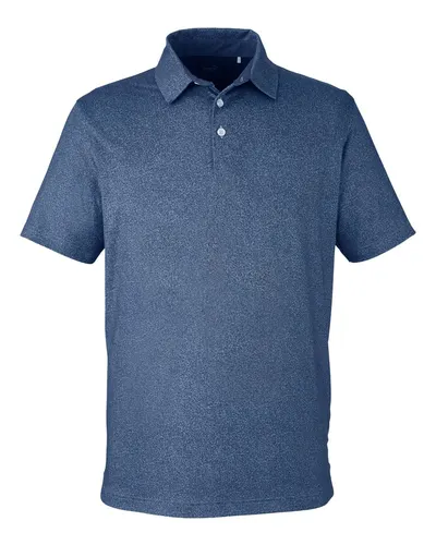 Puma Golf 538748 Men's Cloudspun Primary Polo in Evening Sky — blank polo, front view