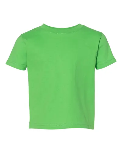 Rabbit Skins 3321 Toddler Fine Jersey Tee in Apple — blank t-shirt, front view