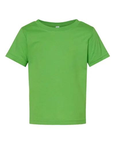Rabbit Skins 3322 Infant Fine Jersey Tee in Apple — blank t-shirt, front view