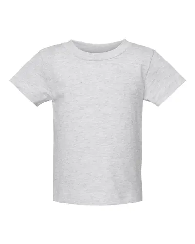 Rabbit Skins 3401 Infant Cotton Jersey Tee in Ash — blank t-shirt, front view