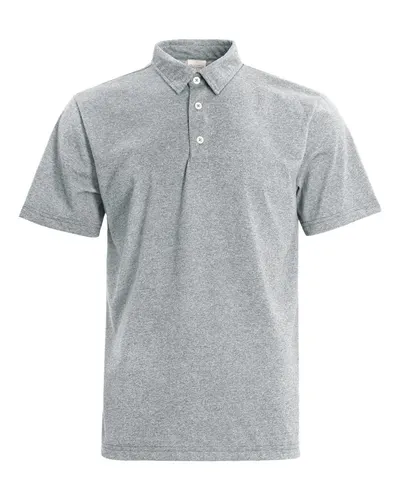 Recover EC500 Men's Eco Polo in Ash — blank polo, front view